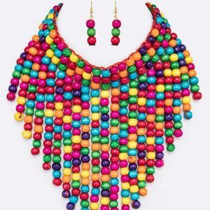Rainbow Necklace Set